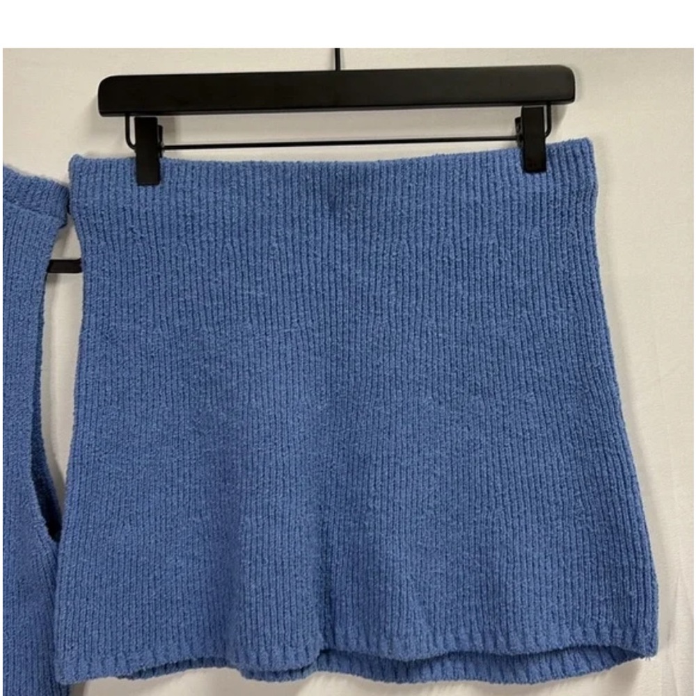 Free People Beach Marsha Blue Knit Crop Top and Skirt Set - Size S - Picture 5 of 5